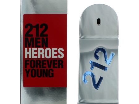 212 Heroes Forever Young by Carolina Herrera, 3 oz Eau De Toilette Spray for Men Discount