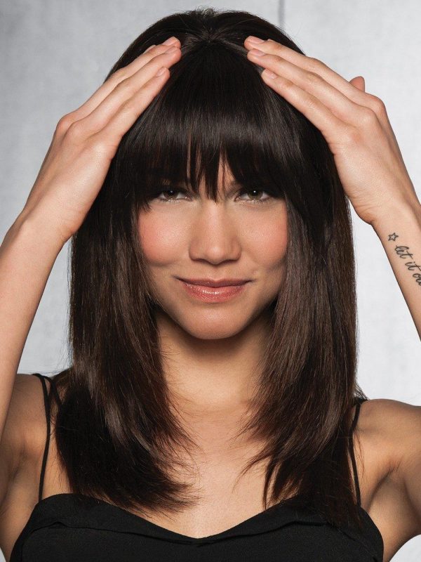 Human Hair Clip-In Bang by Hairdo | Monofilament Crown Online