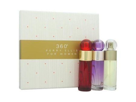 360 3 PCS. GIFT SET: 1.0oz edt sp(Regular) 1.0oz edp sp(Coral)1.0oz edp sp(Purple) FOR WOMEN. For Sale