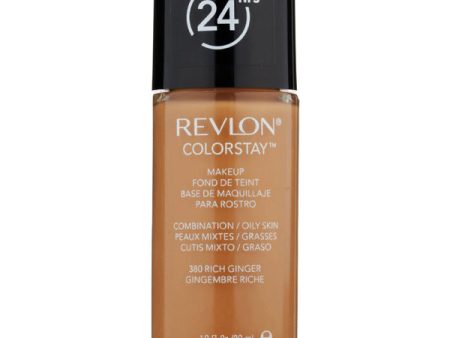 REVLON - ColorStay Makeup for Combination Oily Skin 380 Rich Ginger - 1 fl. oz. (30 ml) Discount