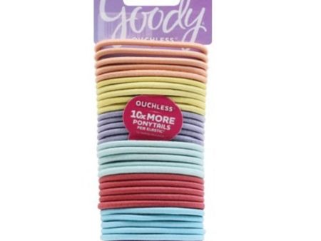 GOODY - Ouchless No Metal Mint Pastel Elastics - 30 Count Hot on Sale