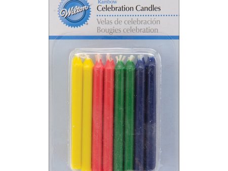 WILTON - Rainbow Rounds Candles  - 24 Candles Online