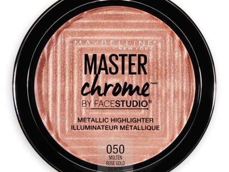 MAYBELLINE - Master Chrome Metallic Face Highlighter, Molten Rose Gold Bronzing Powder - 0.24 oz. (6.7 g) Discount