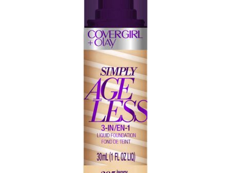 COVERGIRL - Simply Ageless 3-in-1 Liquid Foundation Ivory 205 - 1 fl. oz. (30 ml) Online Hot Sale