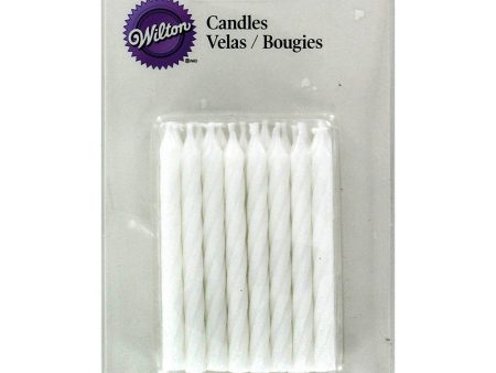 WILTON - Birthday Candles, 2.5-Inch, White - 24 Candles For Sale