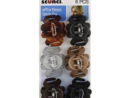 SCUNCI - Effortless Beauty Jaw Clips - 6 Clips Online now