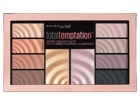 MAYBELLINE - Total Temptation Eyeshadow + Highlight Palette - 0.42 oz. (9 g) Hot on Sale