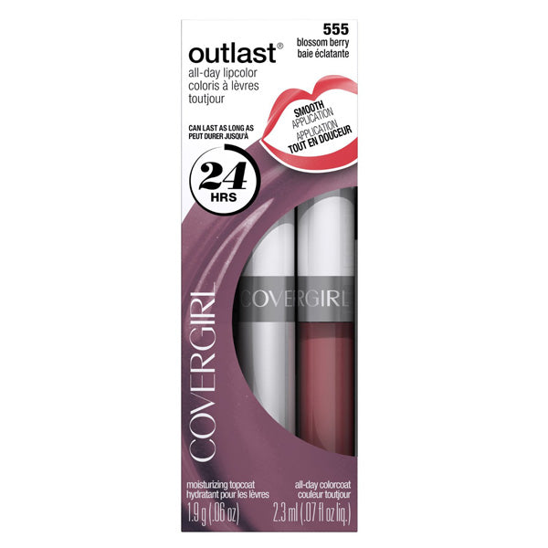 COVERGIRL - Outlast All-Day Lipcolor Blossom Berry 555 - .13 oz Hot on Sale